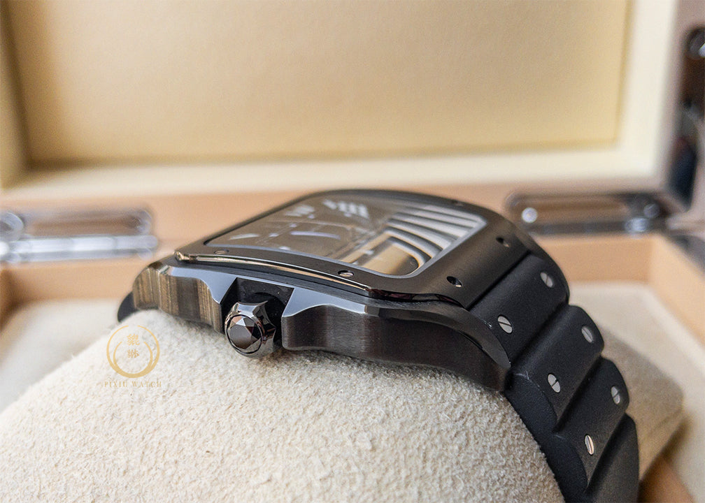 Cartier Santos Black Steel ADLC