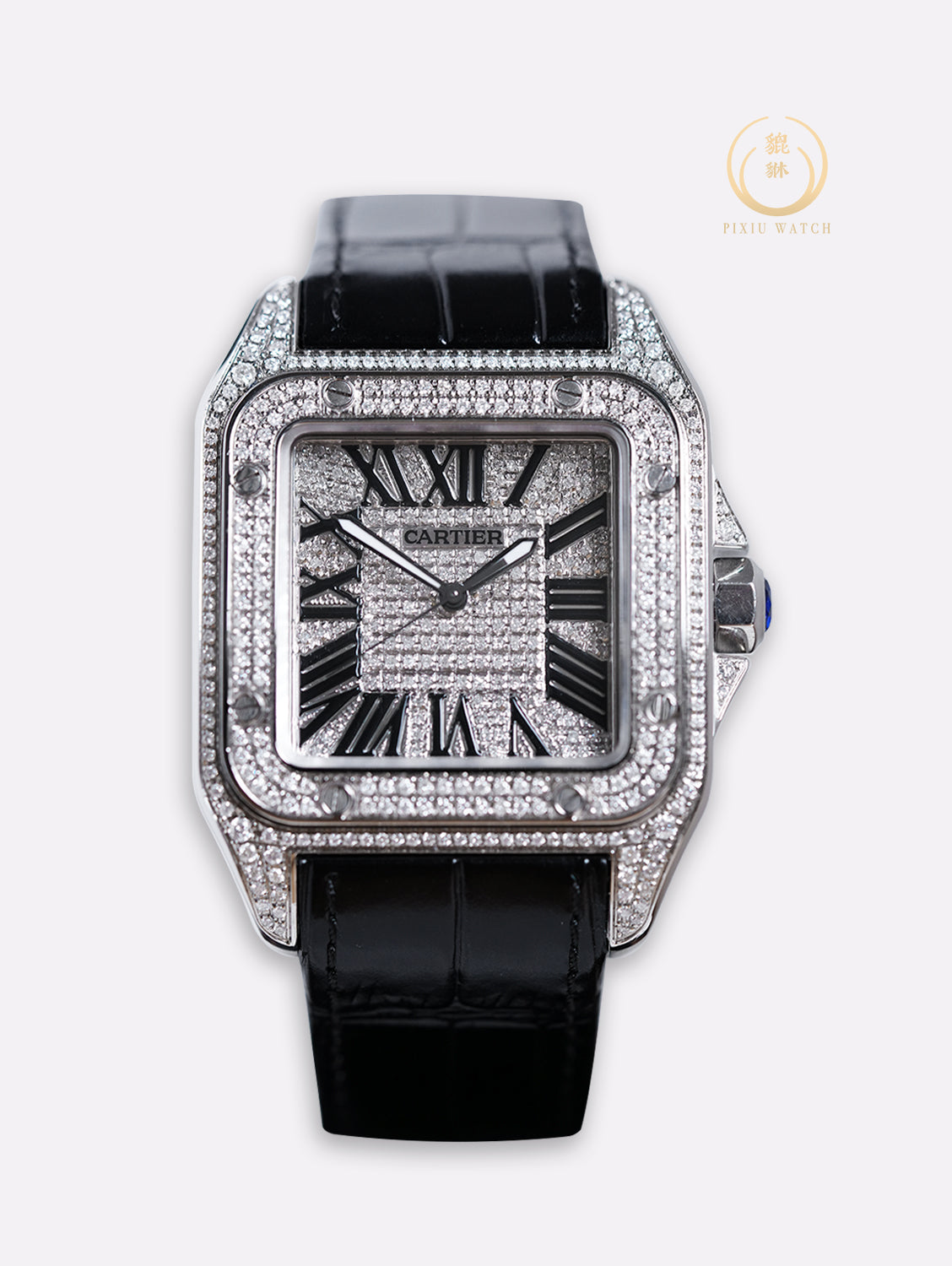 Cartier Santos 2656 Large Model Diamonds