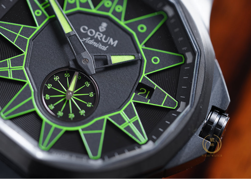 “Brand New” Corum Admiral Full Black “Lime Green” Limited