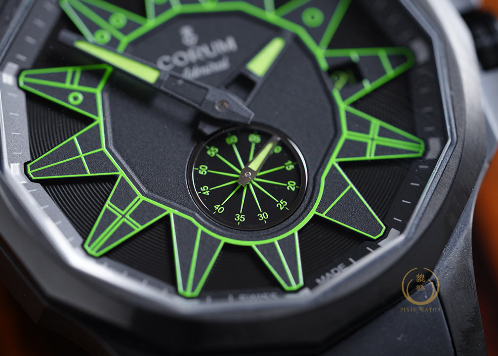 “Brand New” Corum Admiral Full Black “Lime Green” Limited