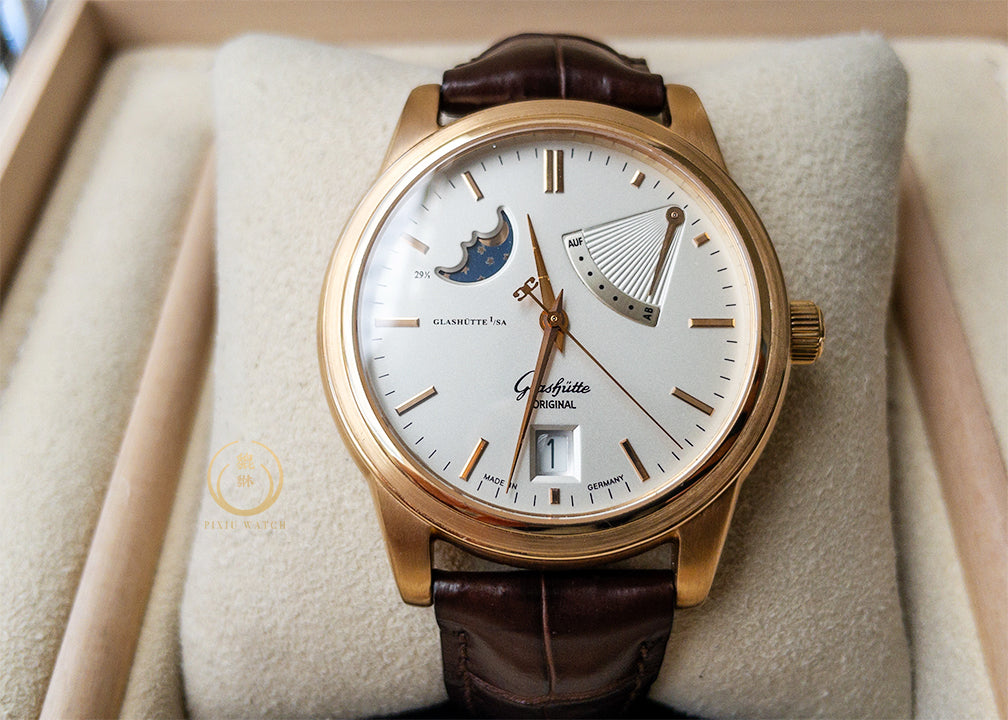 Glashutte Original Senator Moonphase Gold