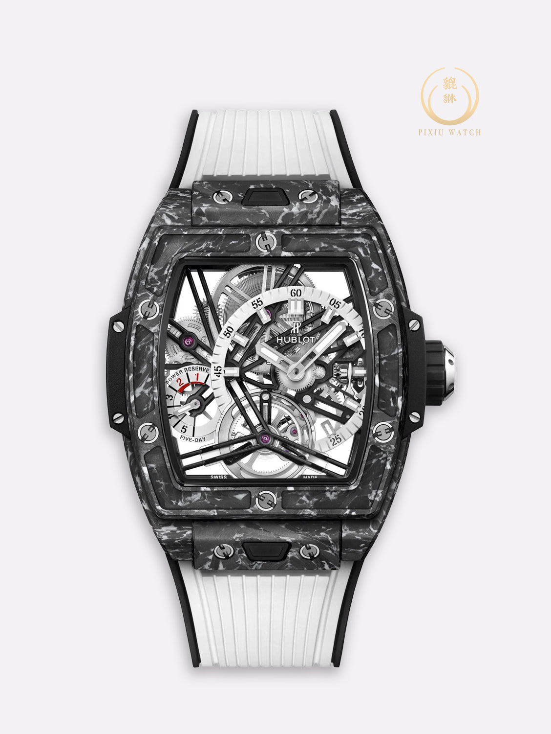 Hublot Tourbillon 5-day Carbon White Limited