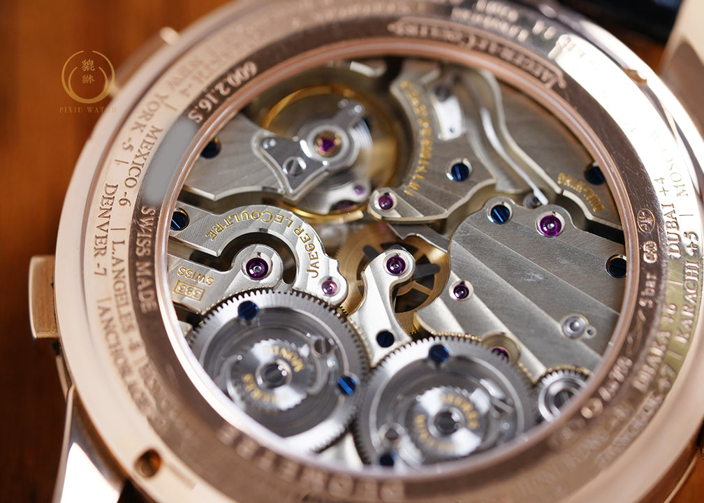 Jaeger Duometre Unique Travel Time Pink Gold