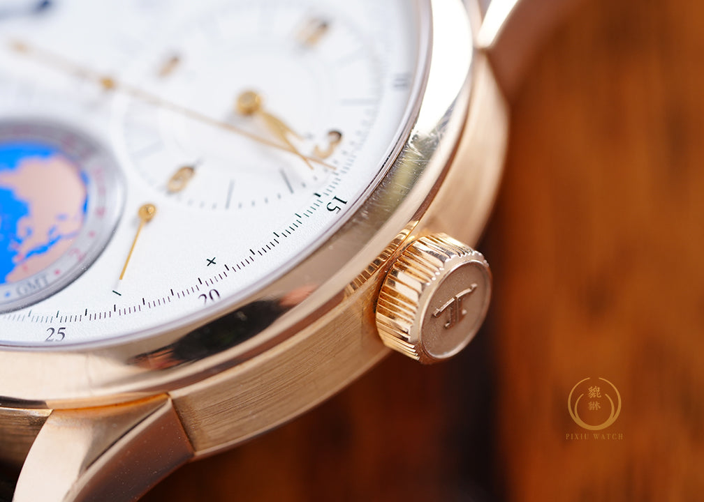 Jaeger Duometre Unique Travel Time Pink Gold