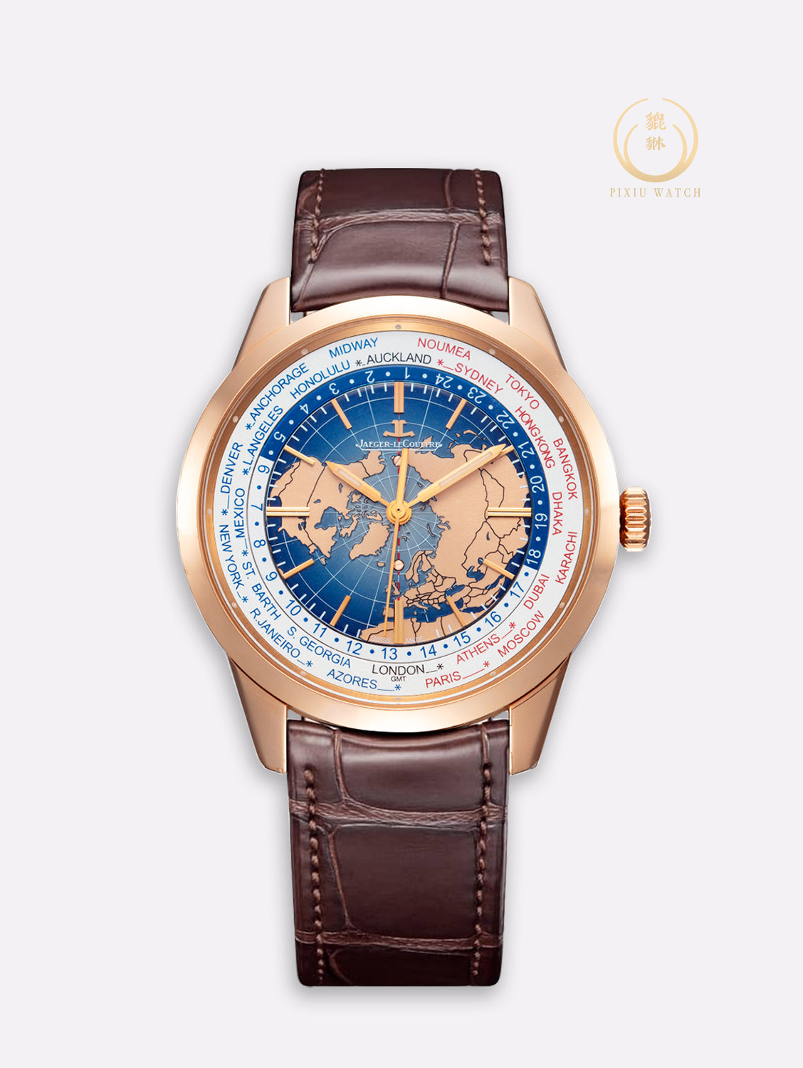 JLC Geophysic Universal Time Pink Gold