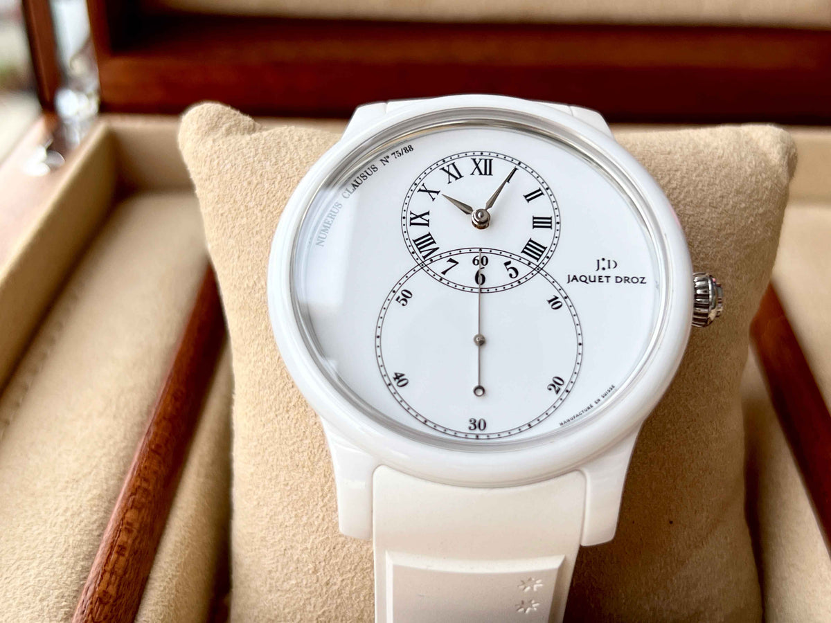 Jaquet Droz Grande Seconde White Ceramic Limited Edition of 88 Pieces.