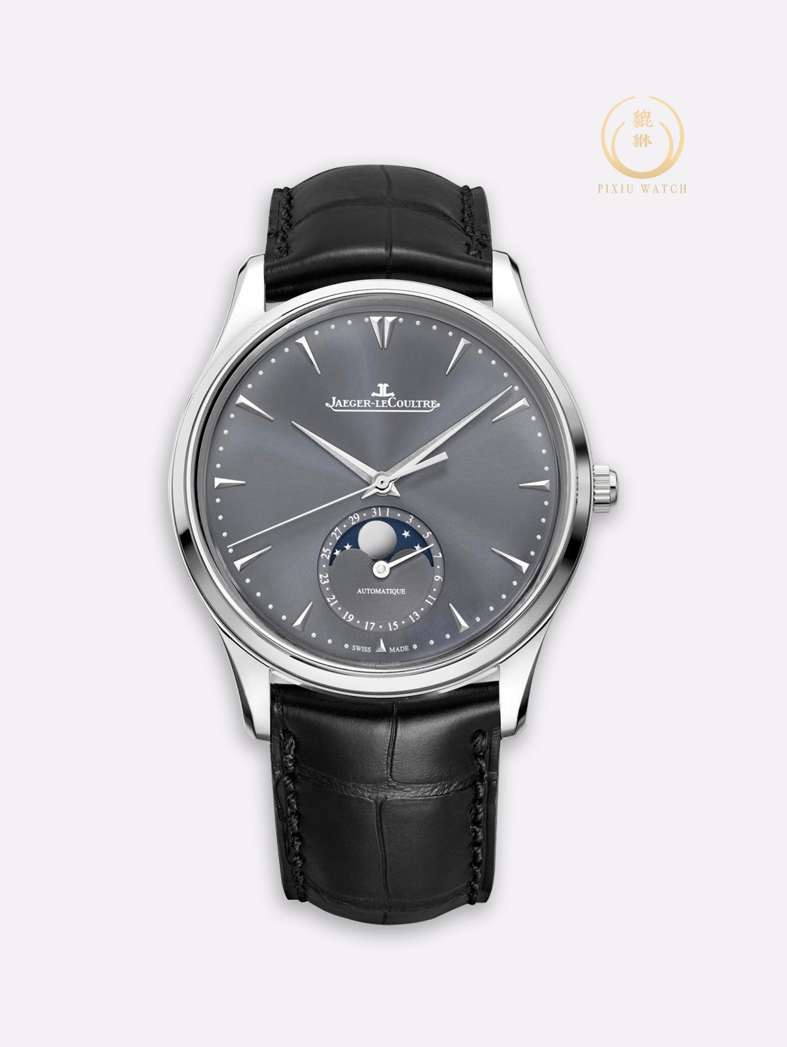 JLC Ultra Thin Moon White Gold