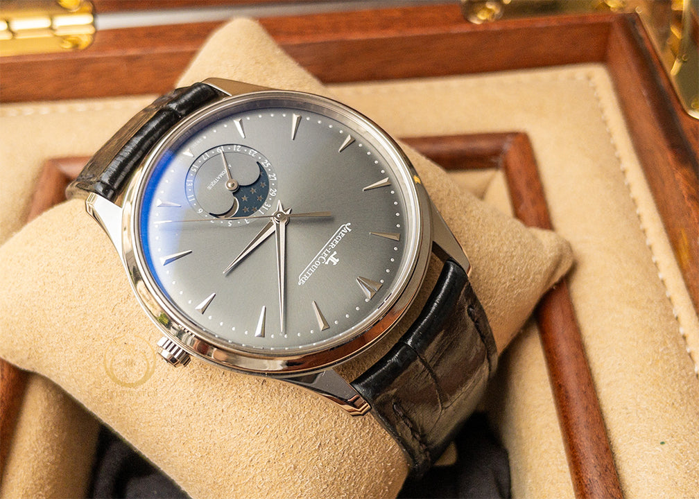 JLC Ultra Thin Moon White Gold