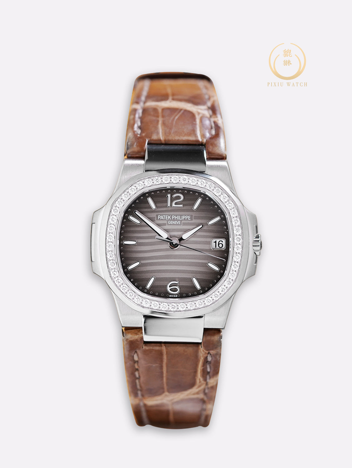 Patek Nautilus Smoke Gray White Gold 7010G-012