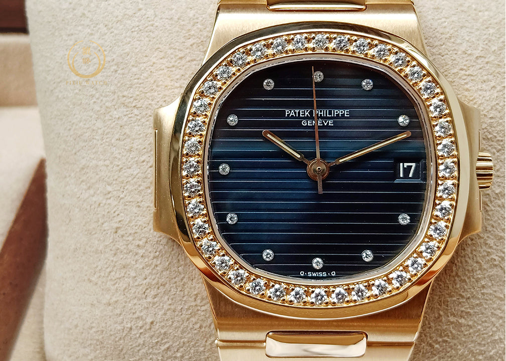 Patek Phillipe 3800/3j Nautilus Full Gold Original Diamond