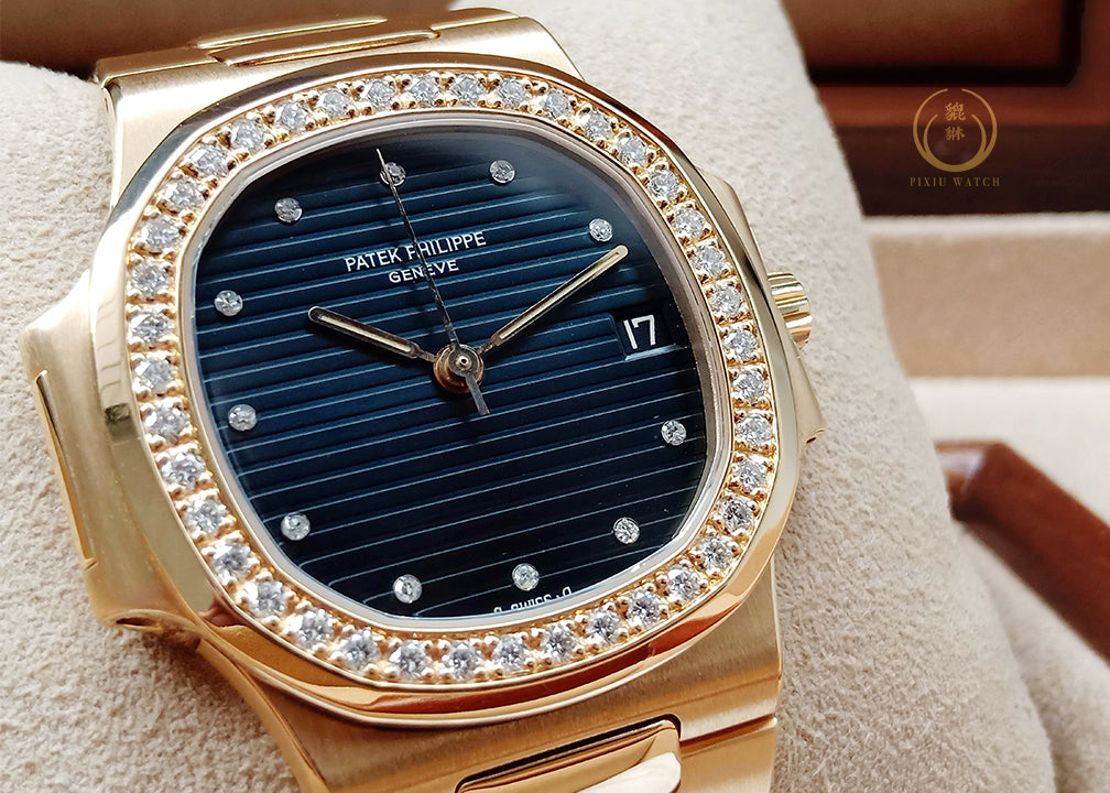 Patek Phillipe 3800/3j Nautilus Full Gold Original Diamond