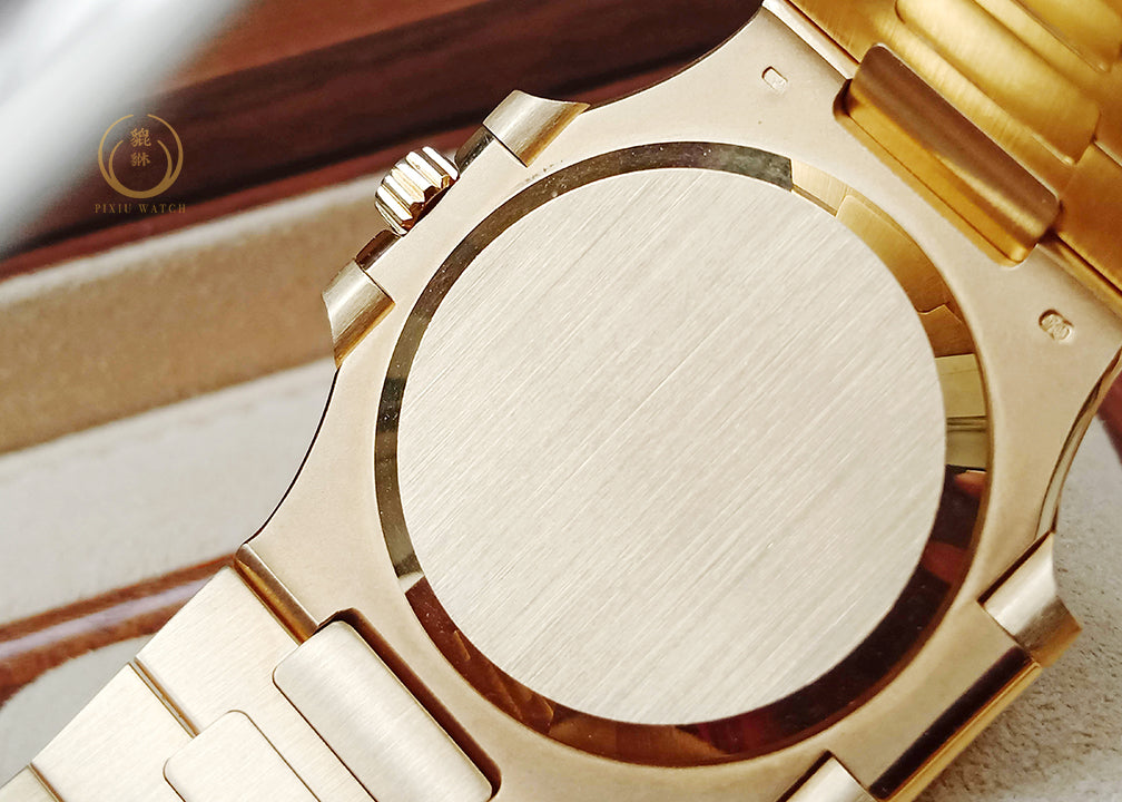 Patek Phillipe 3800/3j Nautilus Full Gold Original Diamond