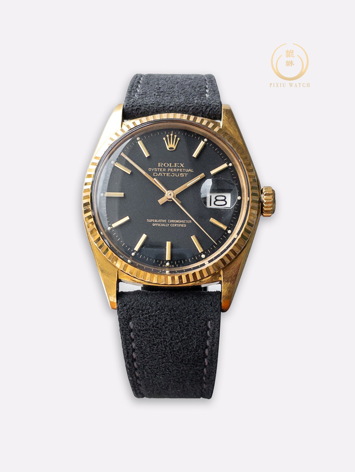 Rolex Datejust 1601 Black Pie-pan