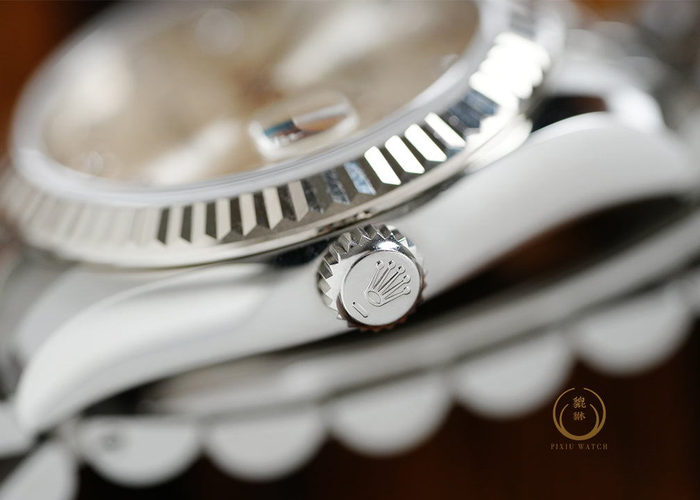 Rolex Datejust 31 White Gold Steel 178274