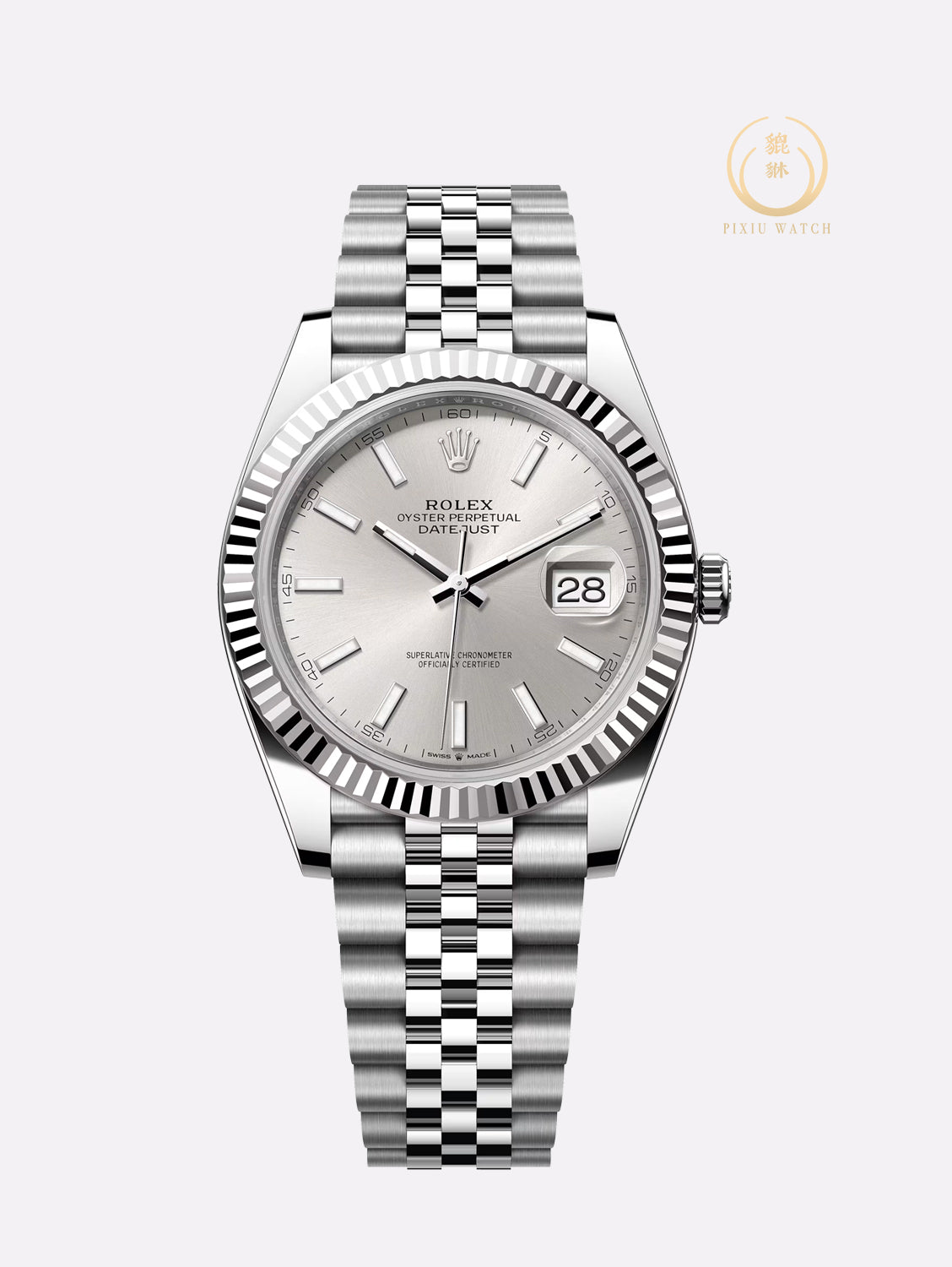 Rolex Datejust 41 White Rolesor Jubilee