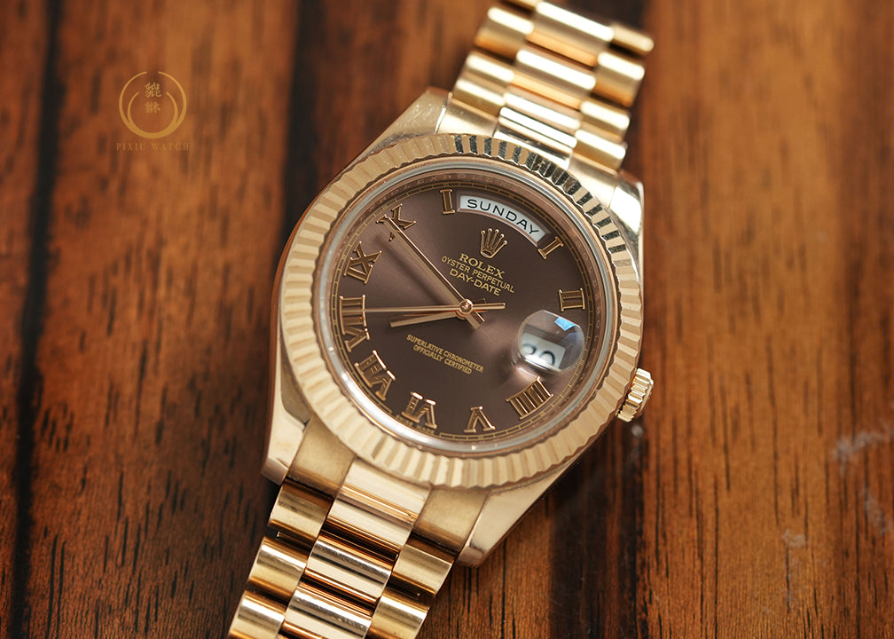 Rolex Day-Date II President Choc Dial