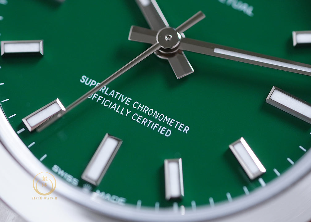 Rolex OP 31 Green Dial Oyster Steel