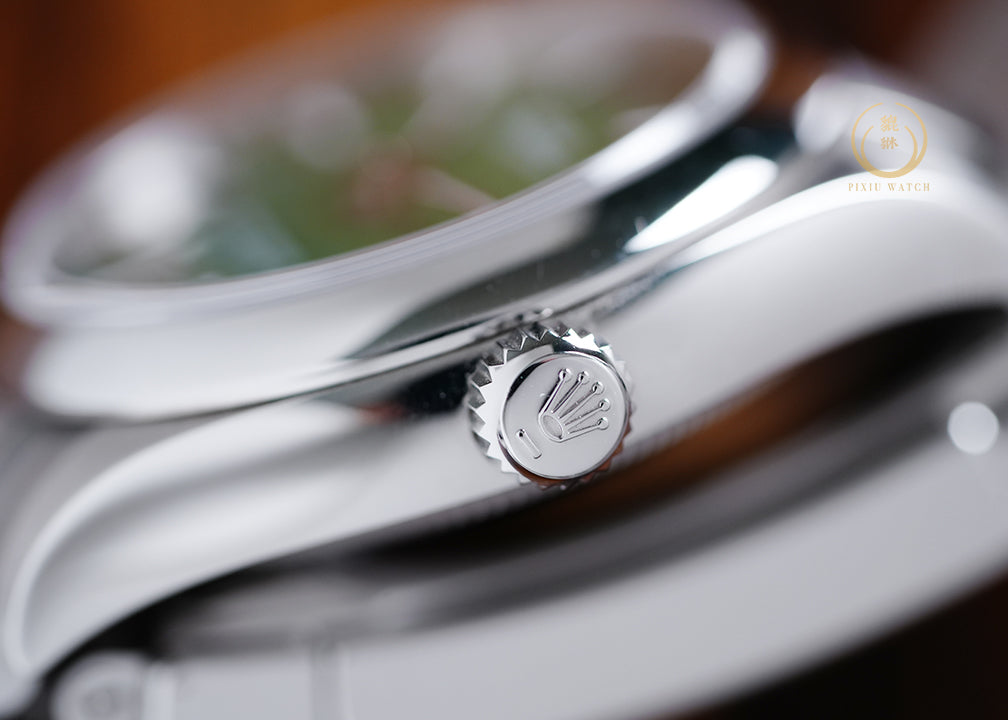 Rolex OP 31 Green Dial Oyster Steel