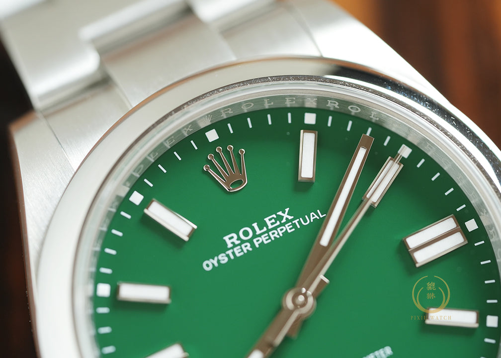 Rolex OP 41 Green Dial 124300