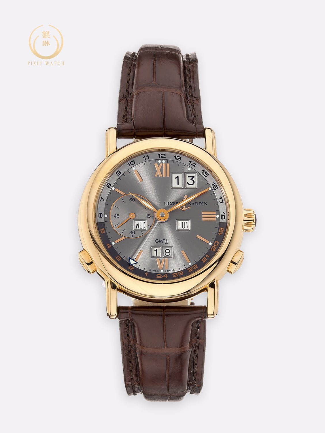 Ulysse GMT +/- Perpetual Rose Gold