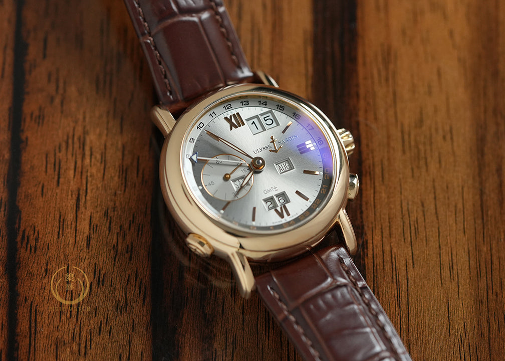Ulysse GMT +/- Perpetual Rose Gold