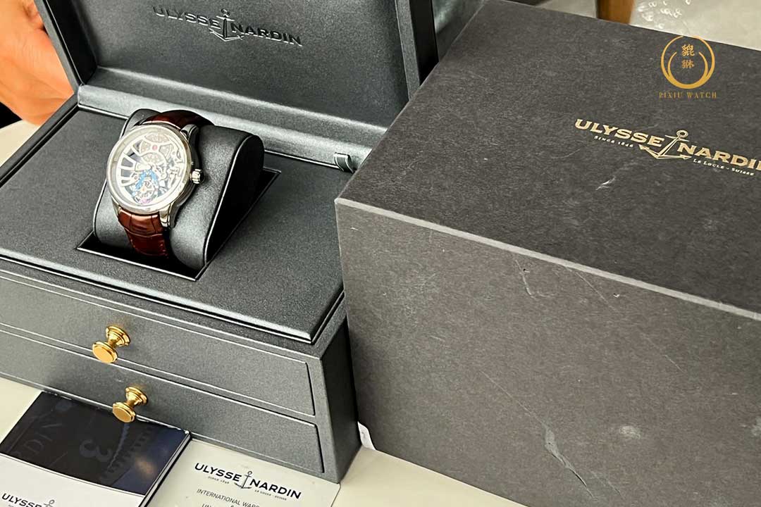 Ulysse Nardin Skeleton Tourbillon 1700-129 White Gold Limited 200 Pcs.