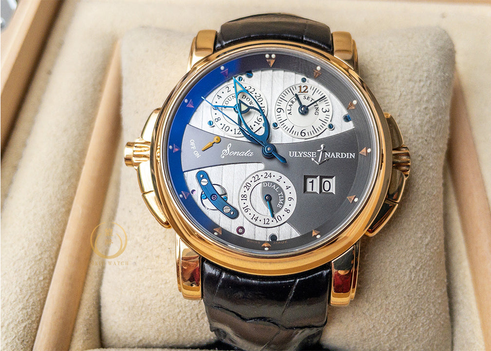 Ulysse Nardin Sonata Gong Dual Time Rose Gold