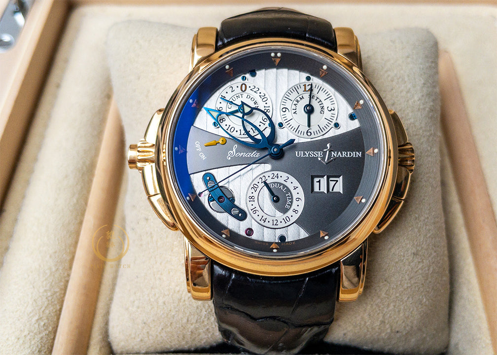UN Sonata Gong Dual Time Rose Gold