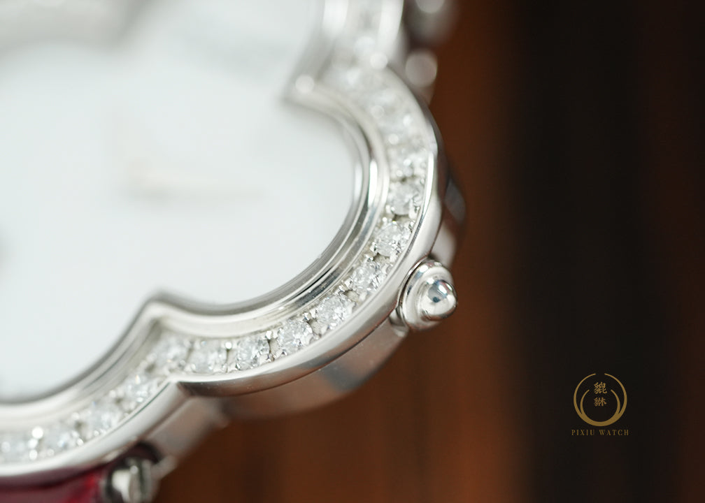 Van Cleef & Arpels Alhambra White Gold Diamonds MOP