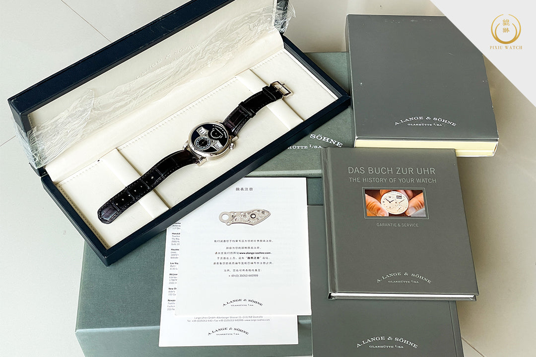 A. Lange & Sohne Zeitwerk 18K White Gold