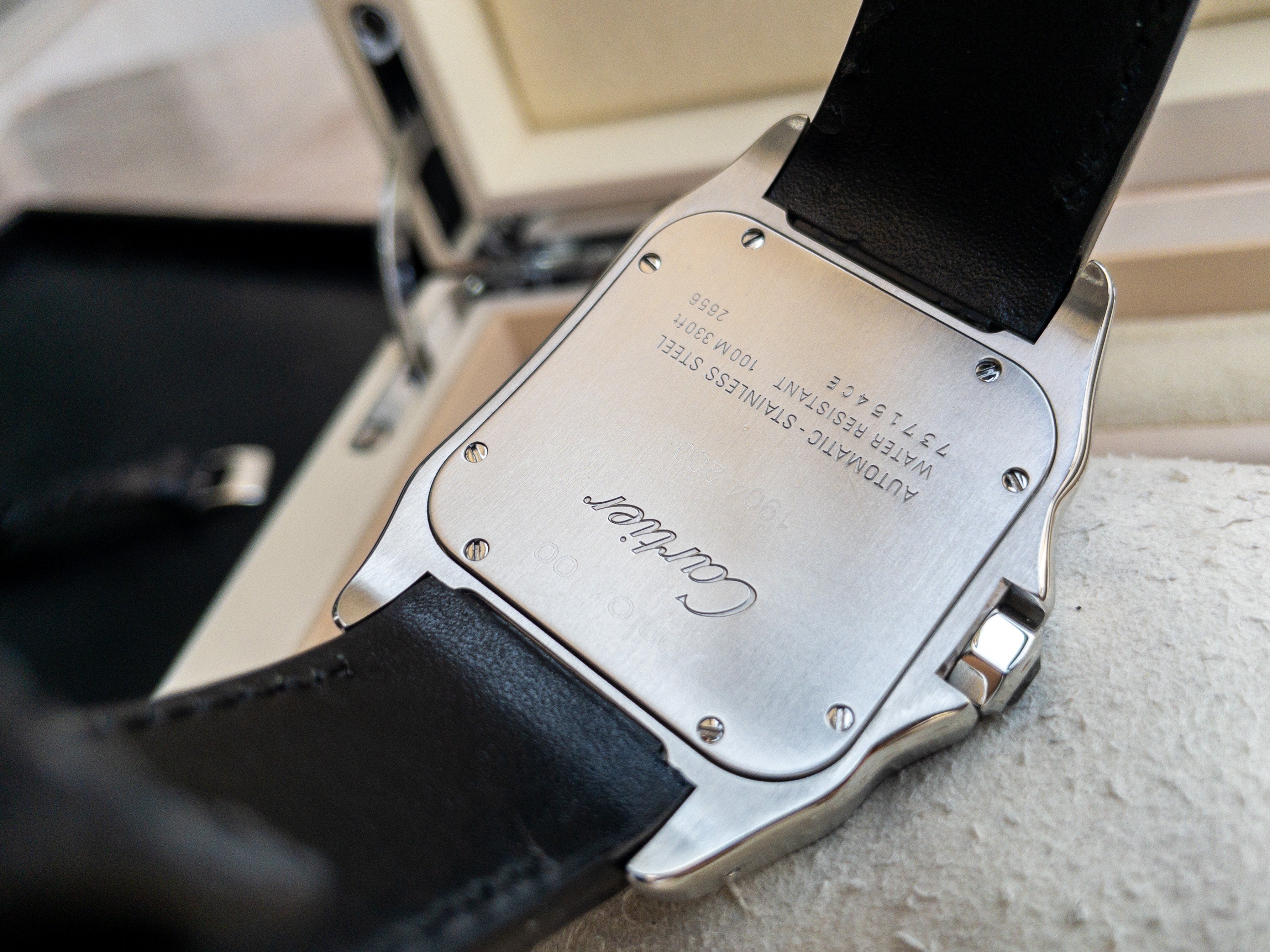Cartier Santos 100 XL 2656 Steel White Dial