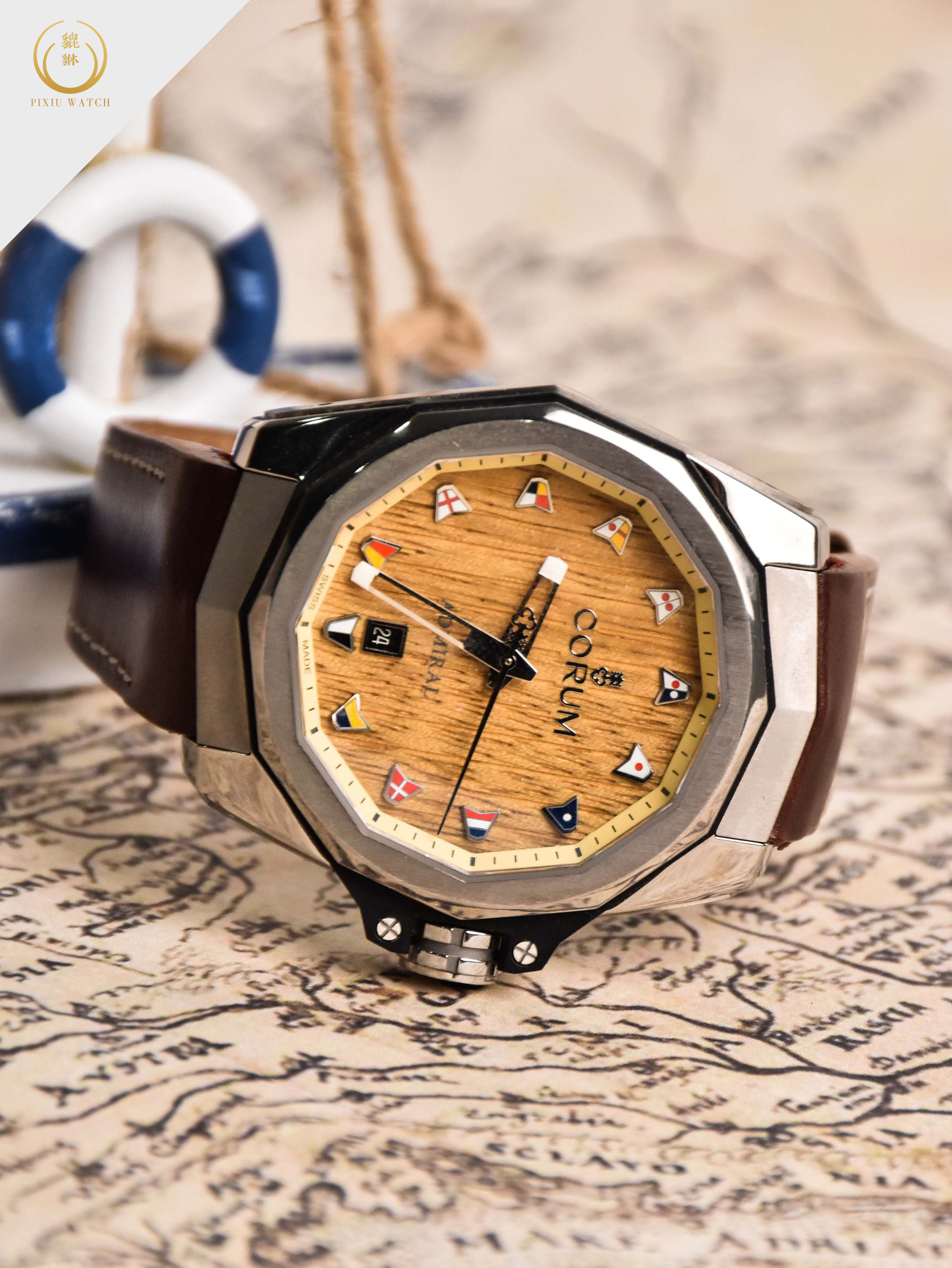 Corum Admiral Wood Dial