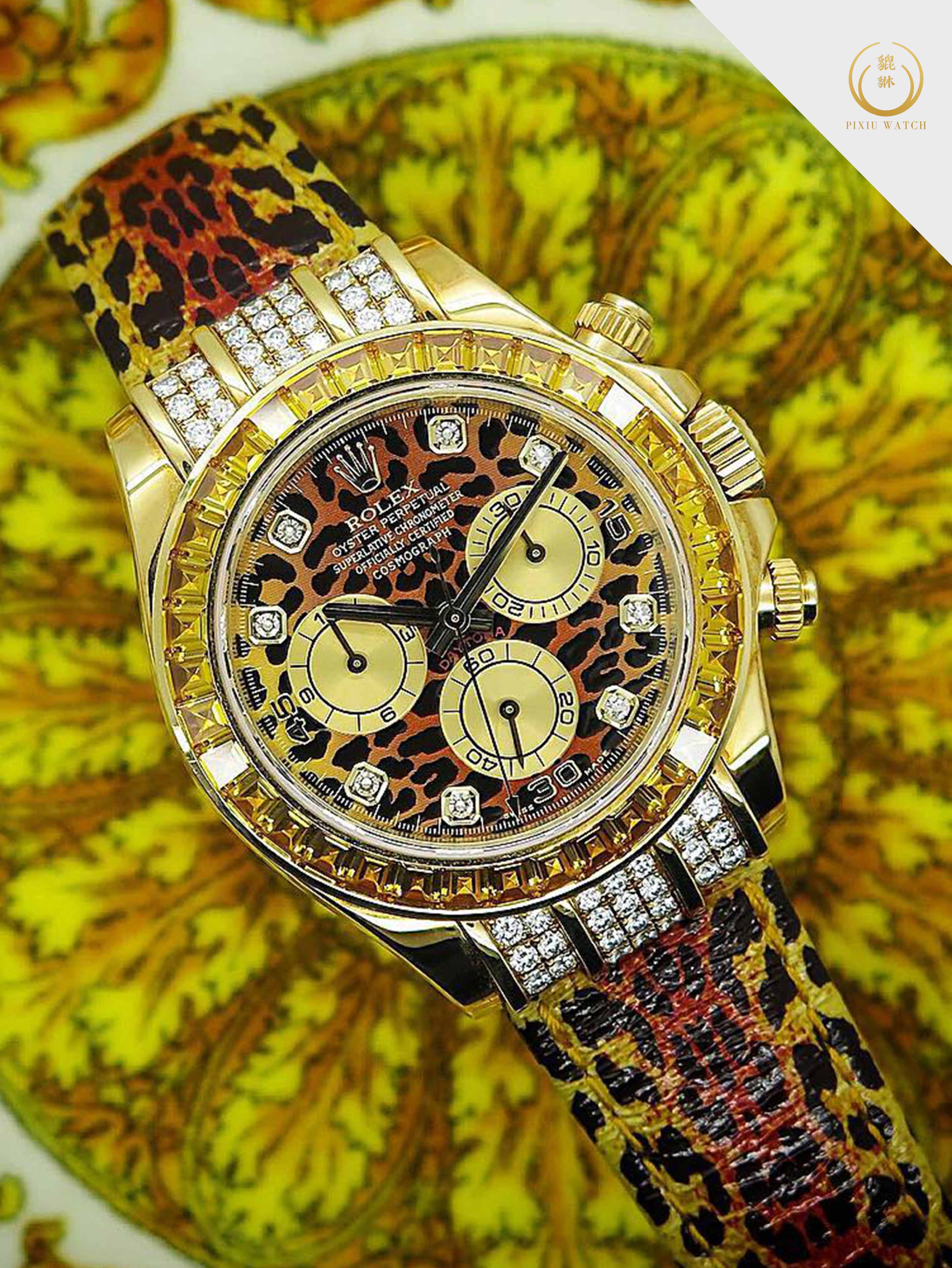 Rolex Daytona Leopard Yellow Gold