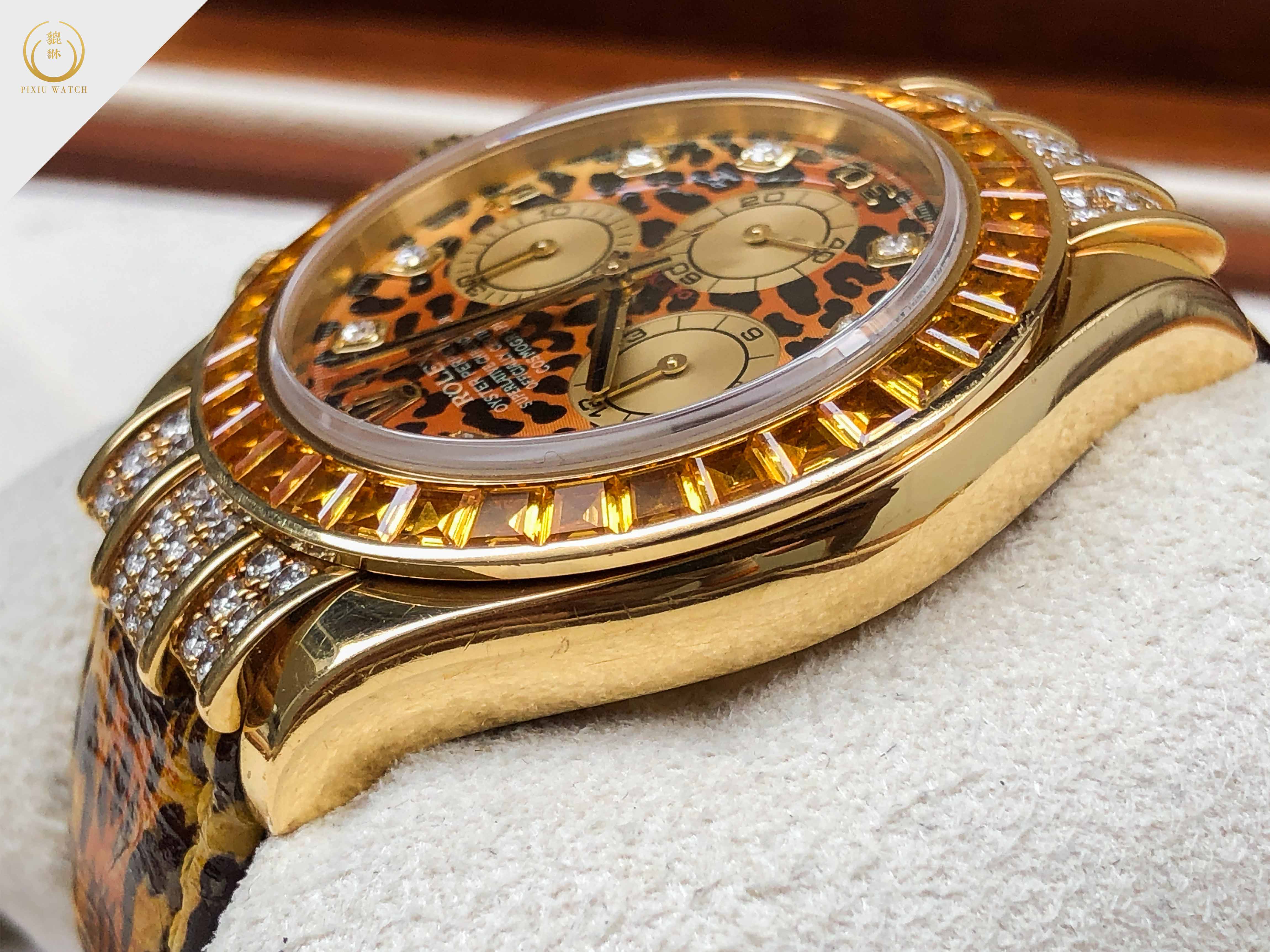 Rolex Daytona Leopard Yellow Gold