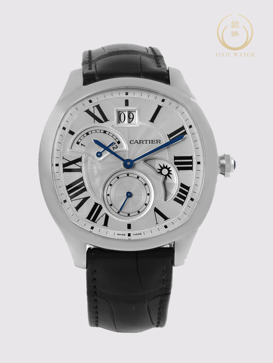 Cartier drive time zone retrograde big date