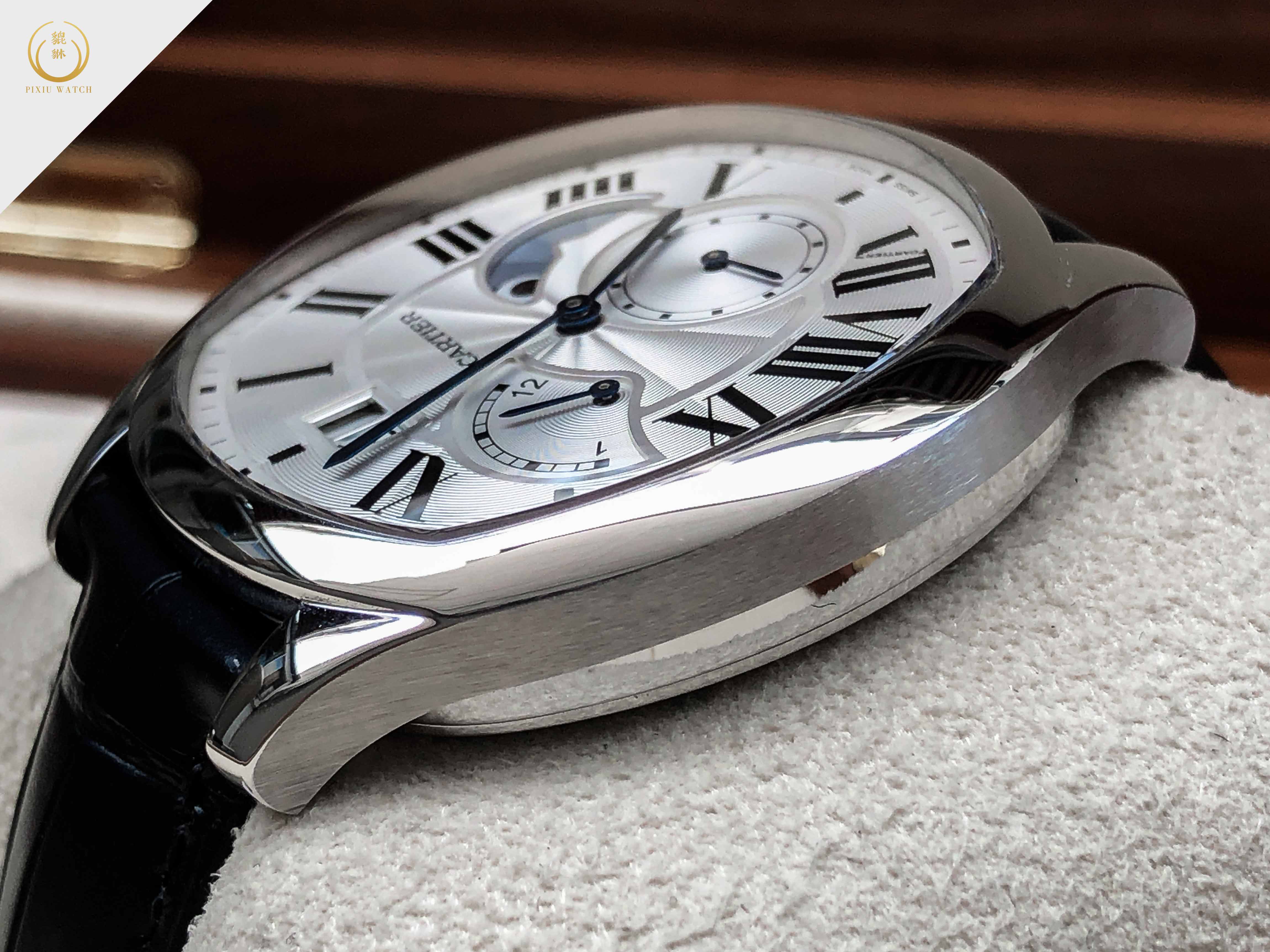 Cartier drive time zone retrograde big date