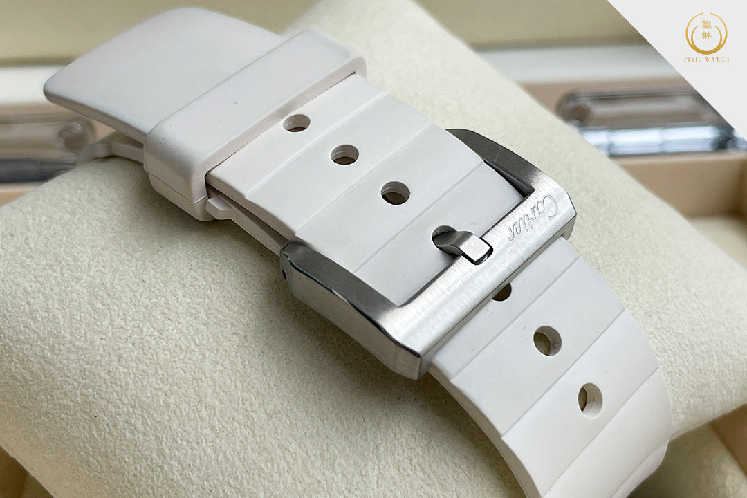 Cartier Santos 100 White Rubber