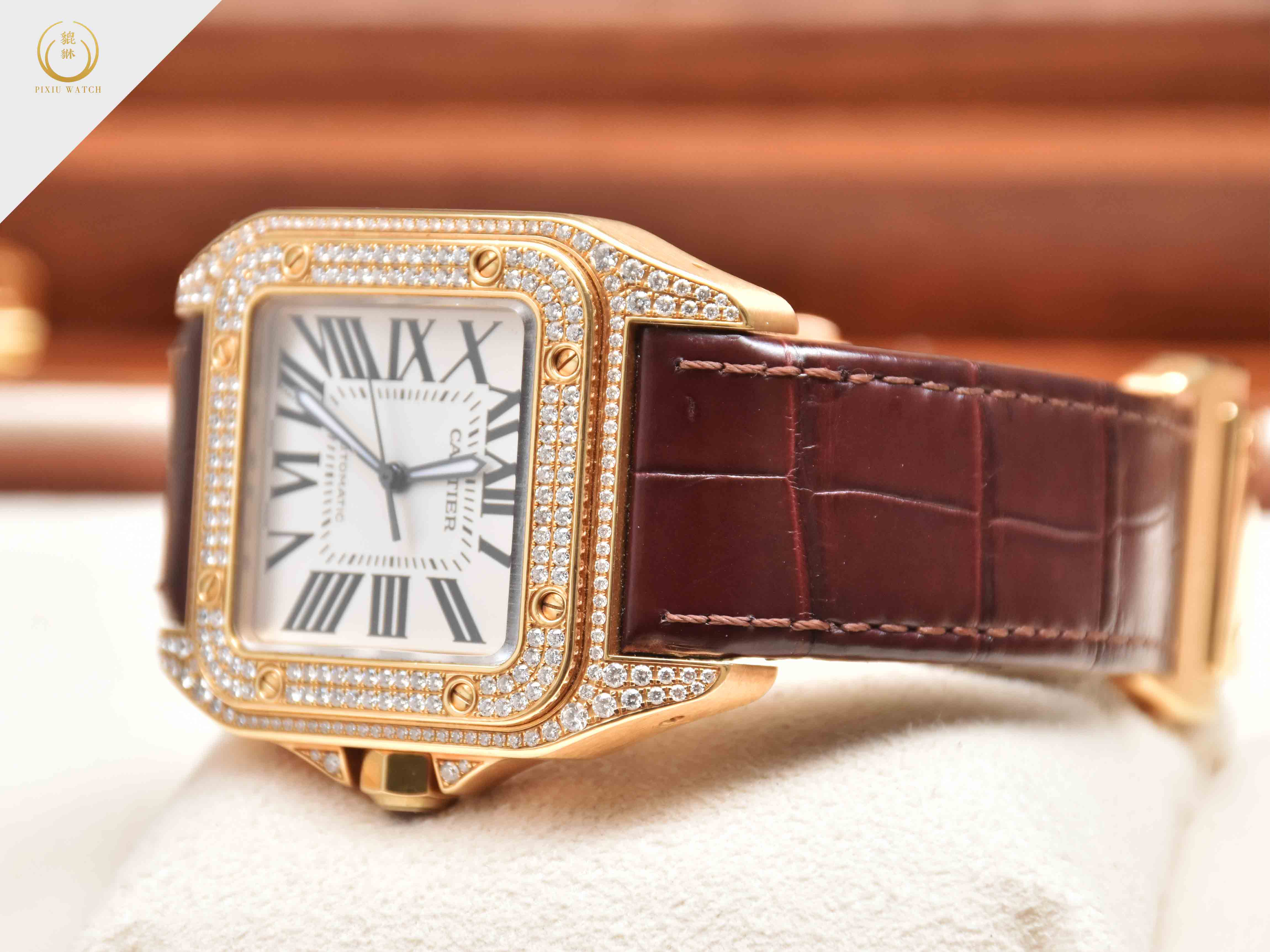 Santos 100 Yellow Gold Diamond