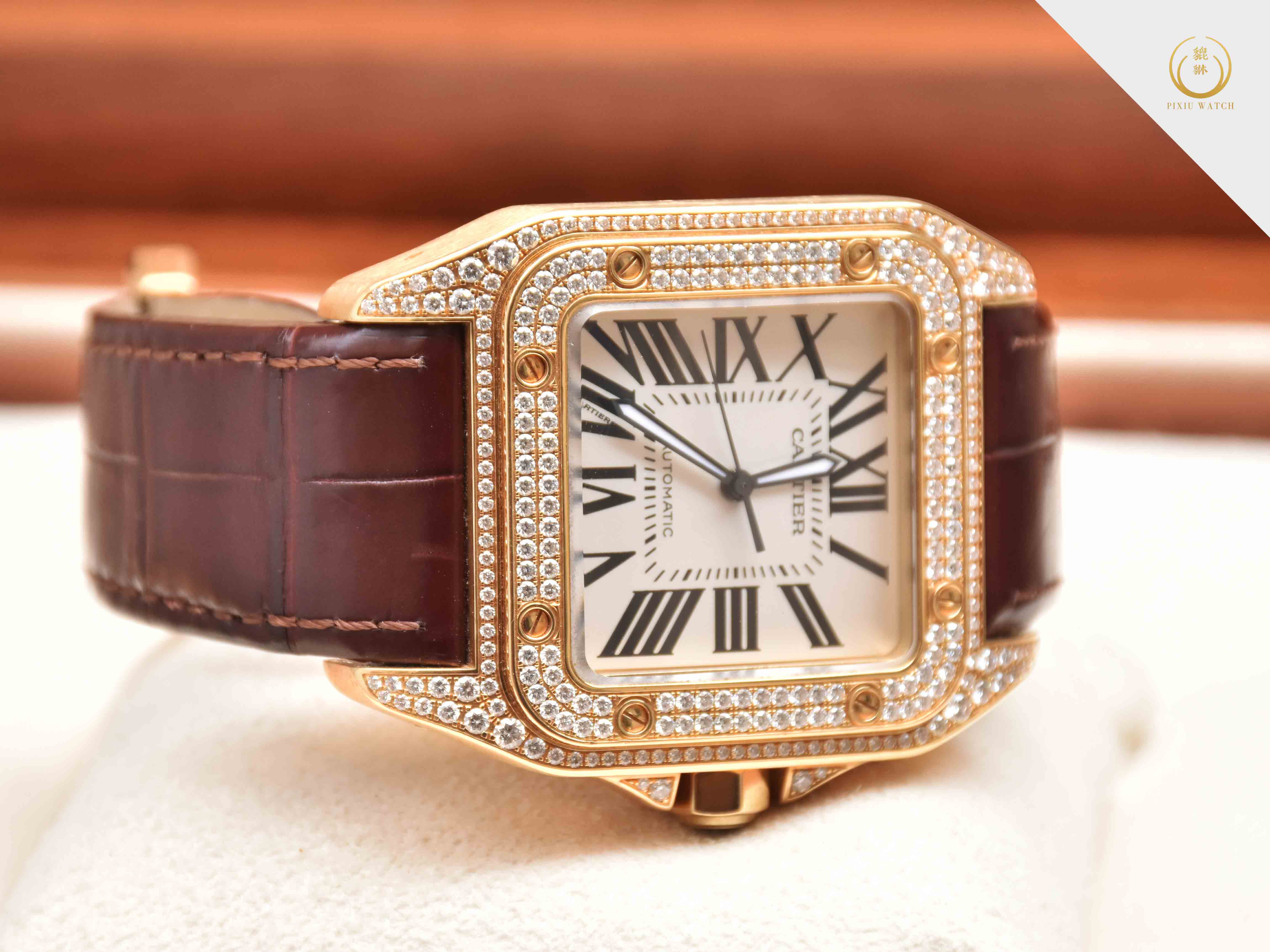 Santos 100 Yellow Gold Diamond
