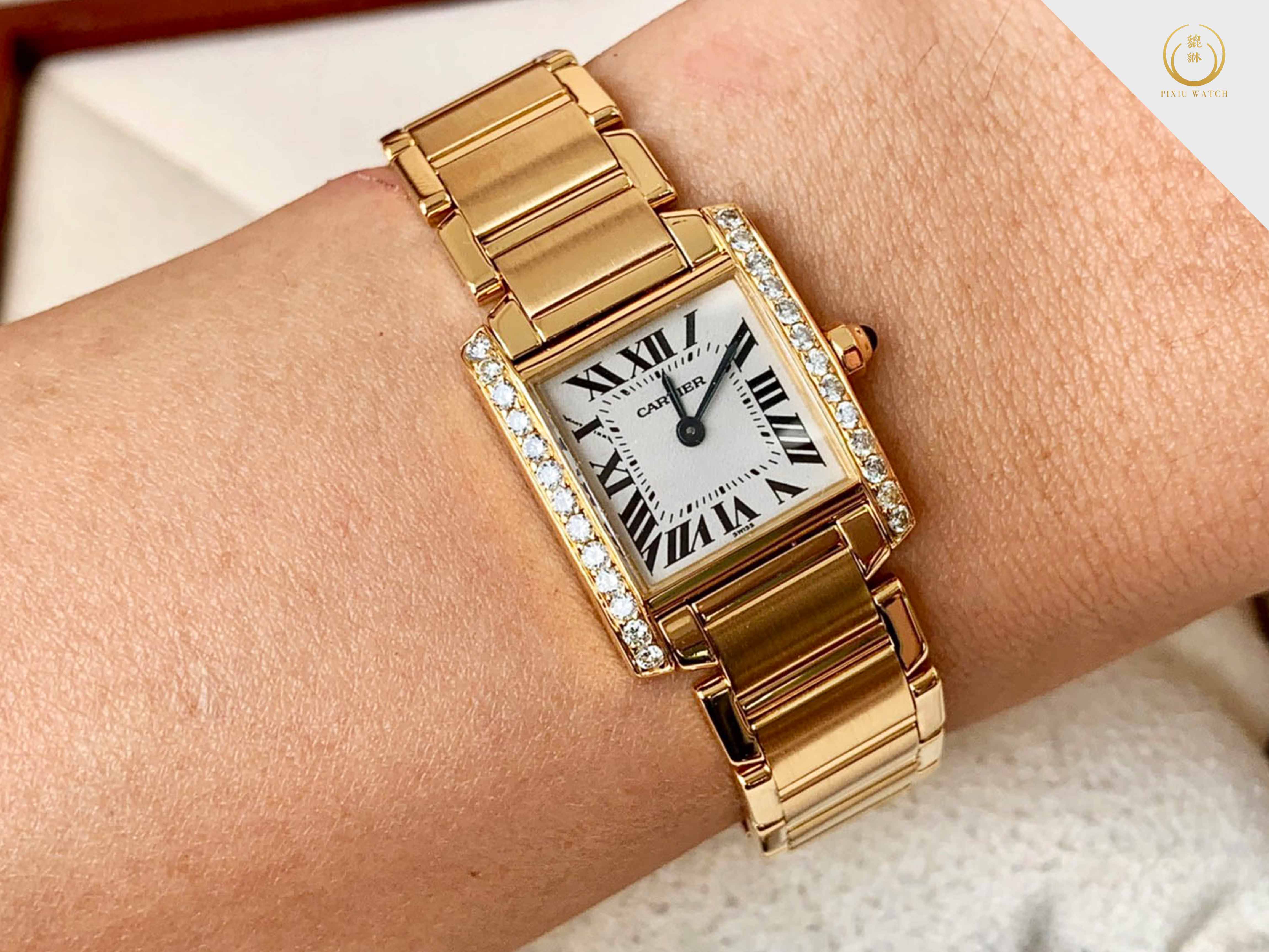 Cartier Tank Francaise Lady Diamond Rose Gold