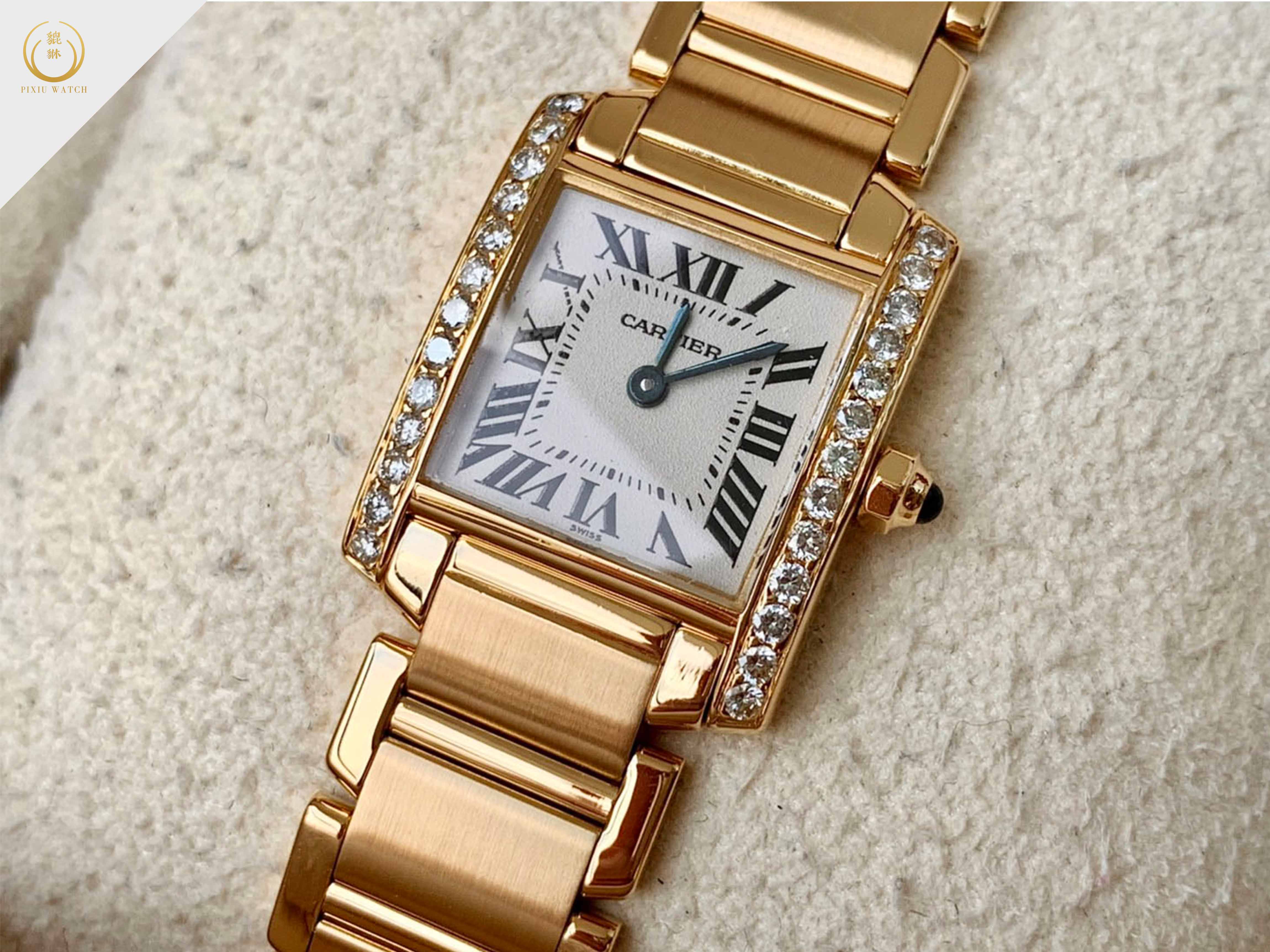 Cartier Tank Francaise Lady Diamond Rose Gold