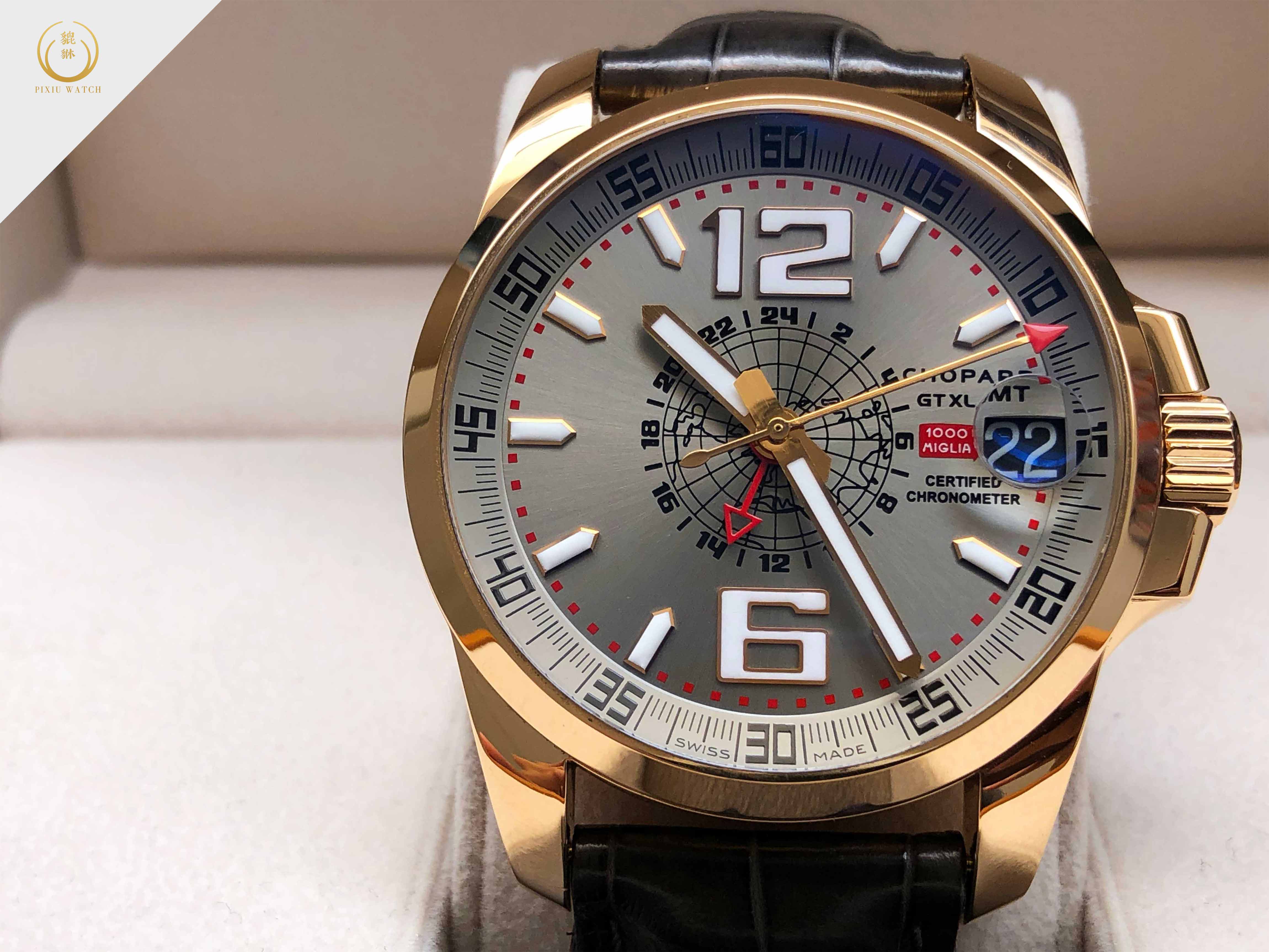 Chopard Mille Miglia GT XL GMT 18K Rose Gold (Ref. 161277-5001)