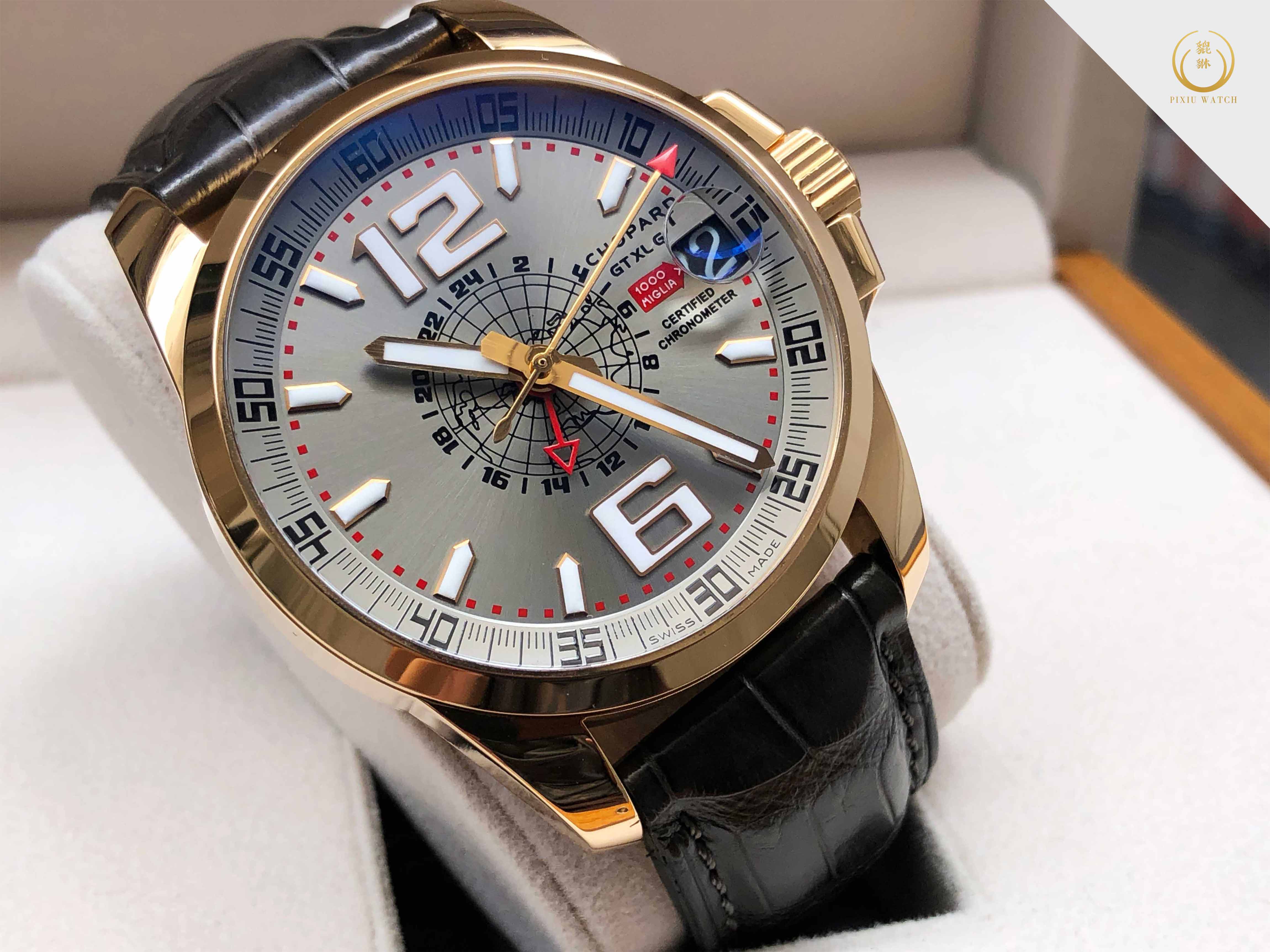 Chopard Mille Miglia GT XL GMT 18K Rose Gold (Ref. 161277-5001)