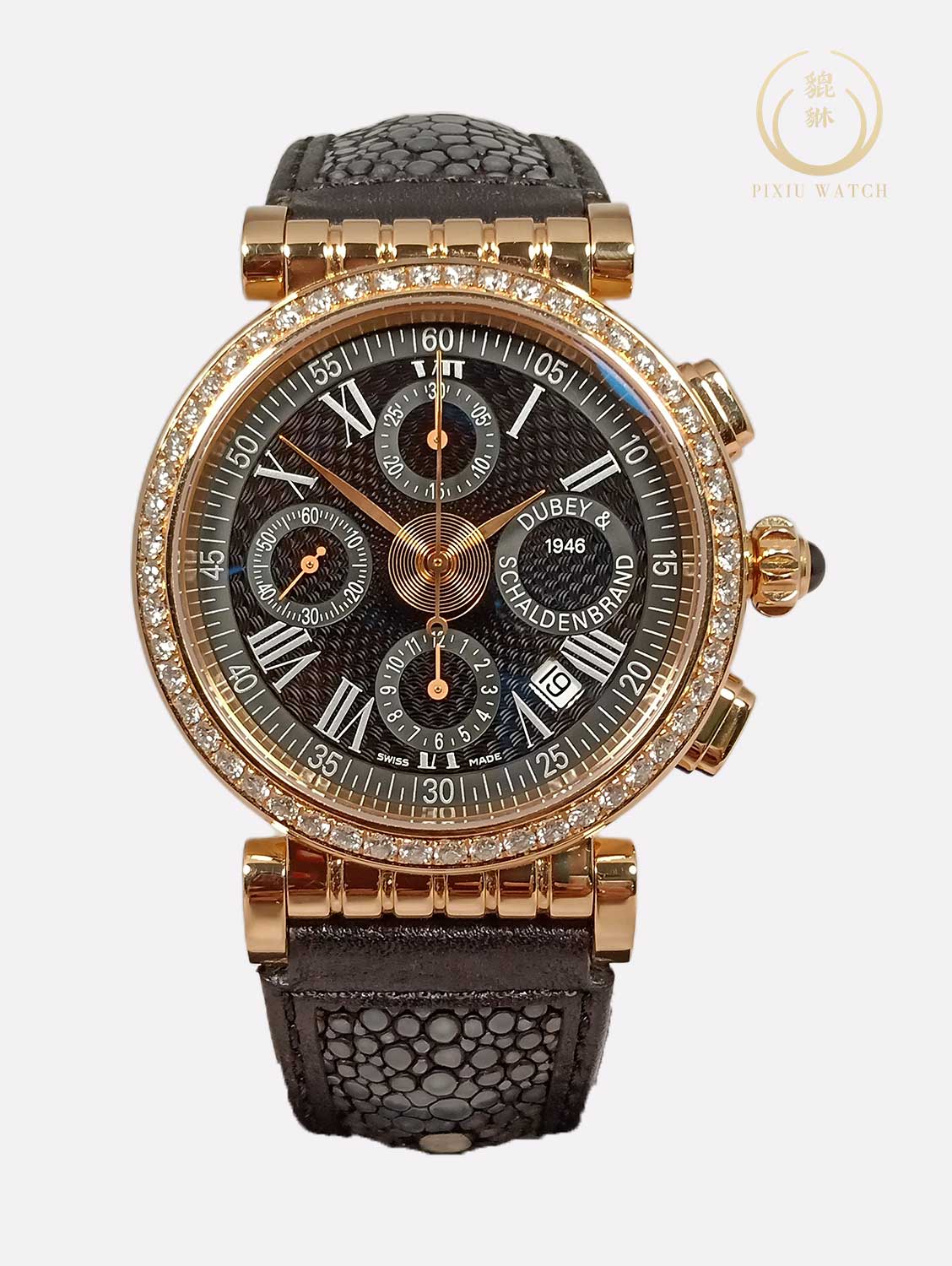 Dubey & Schaldenbrand Spiral One Chronograph Rose Gold Diamond