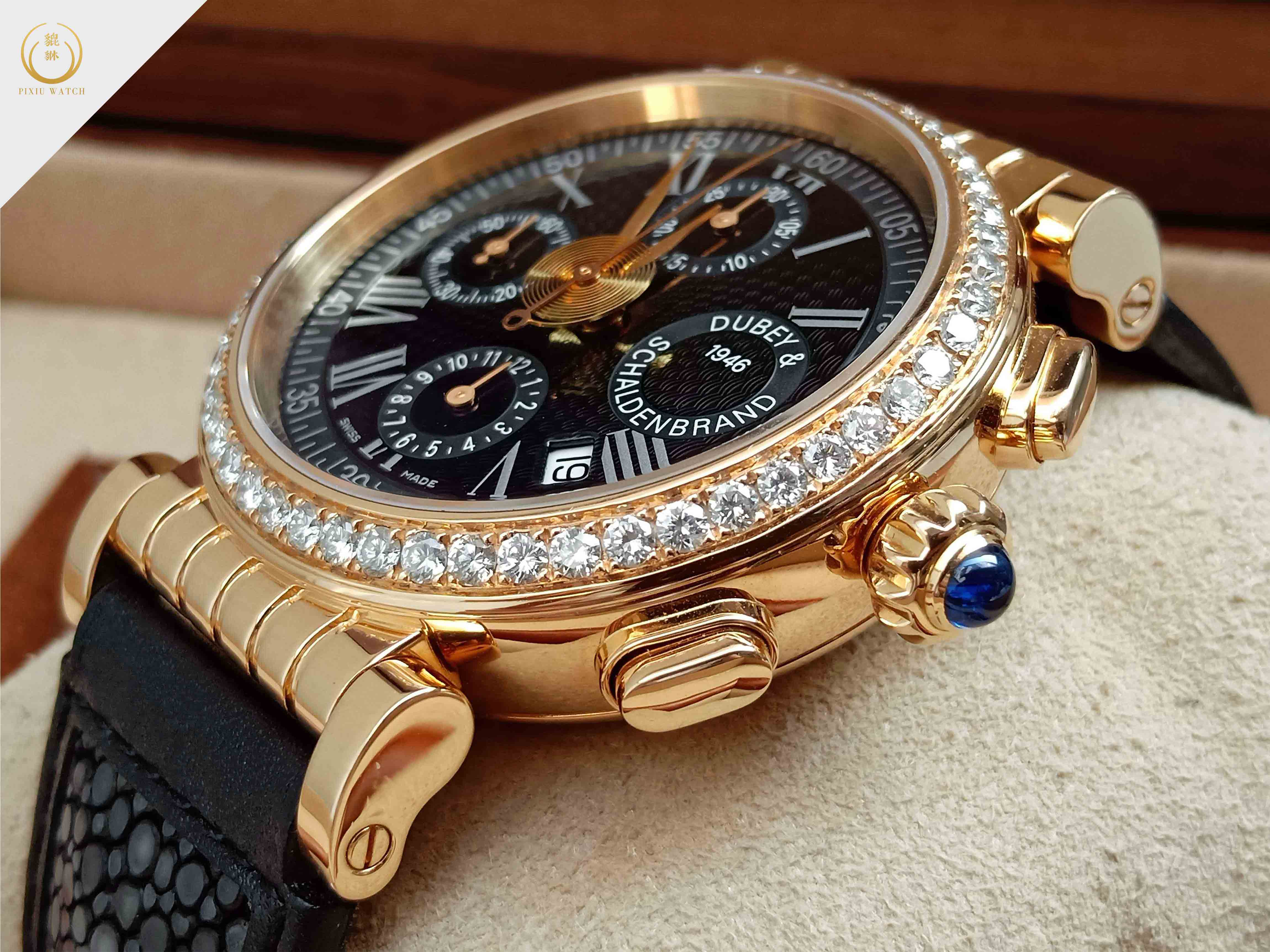 Dubey & Schaldenbrand Spiral One Chronograph Rose Gold Diamond