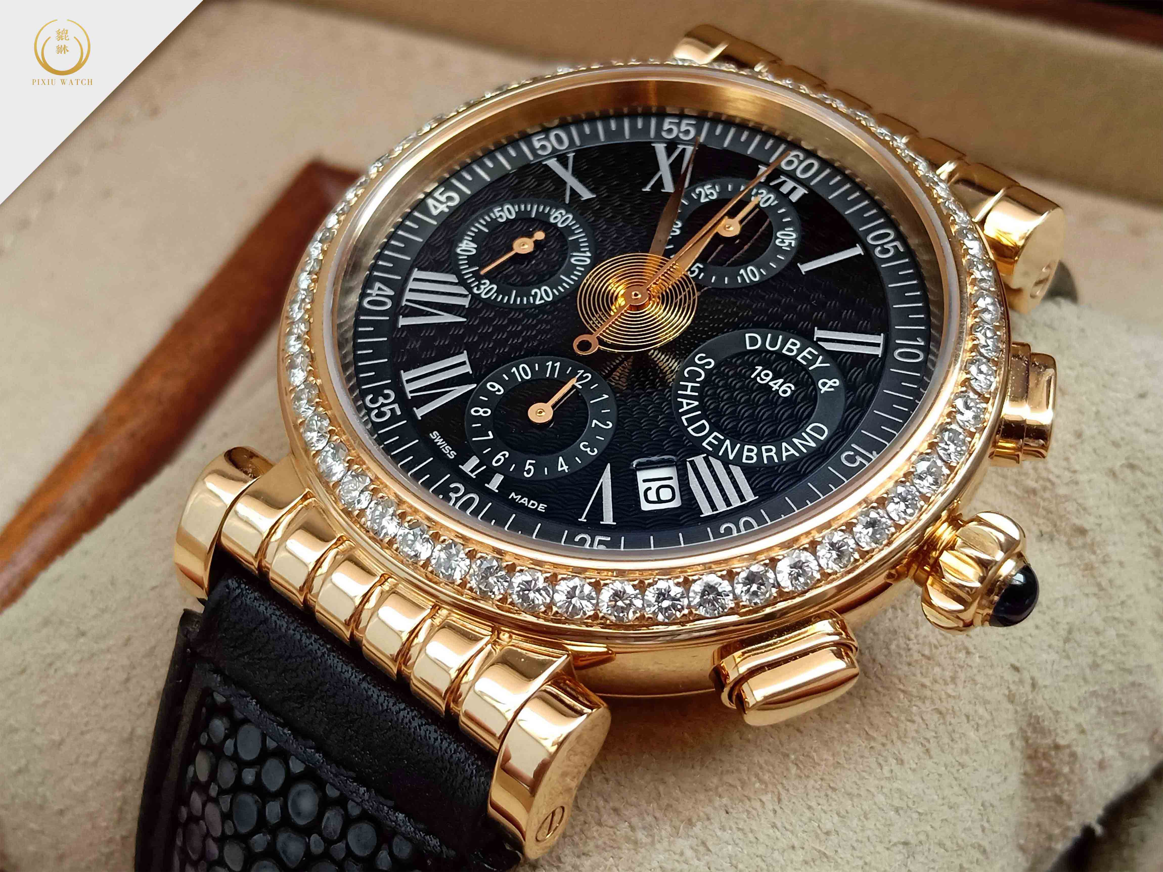 Dubey & Schaldenbrand Spiral One Chronograph Rose Gold Diamond