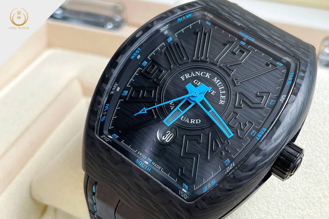 "New” Franck Muller Vanguard Classical Carbon Blue