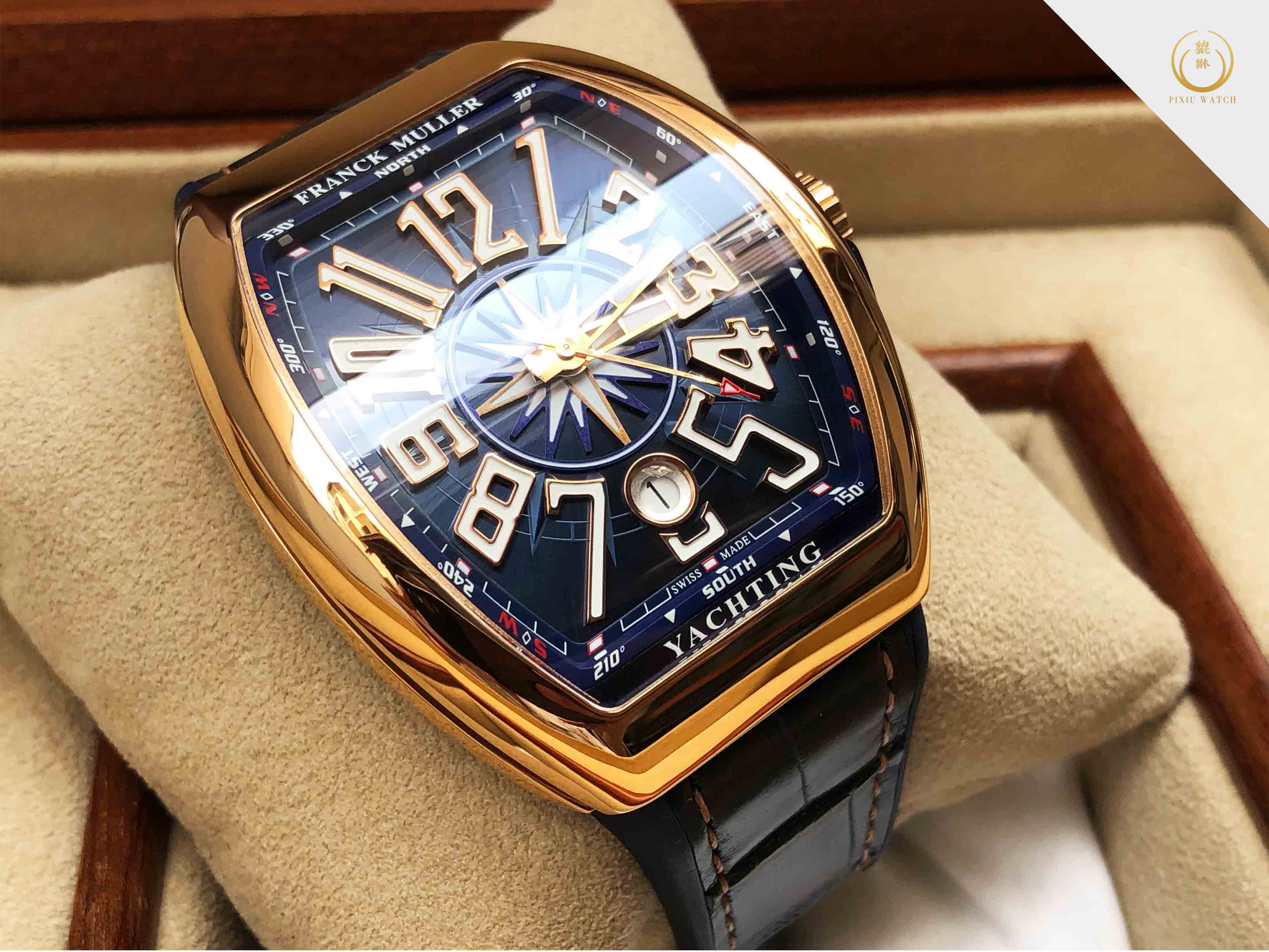 Franck Muller Vanguard Yachting Rose Gold.