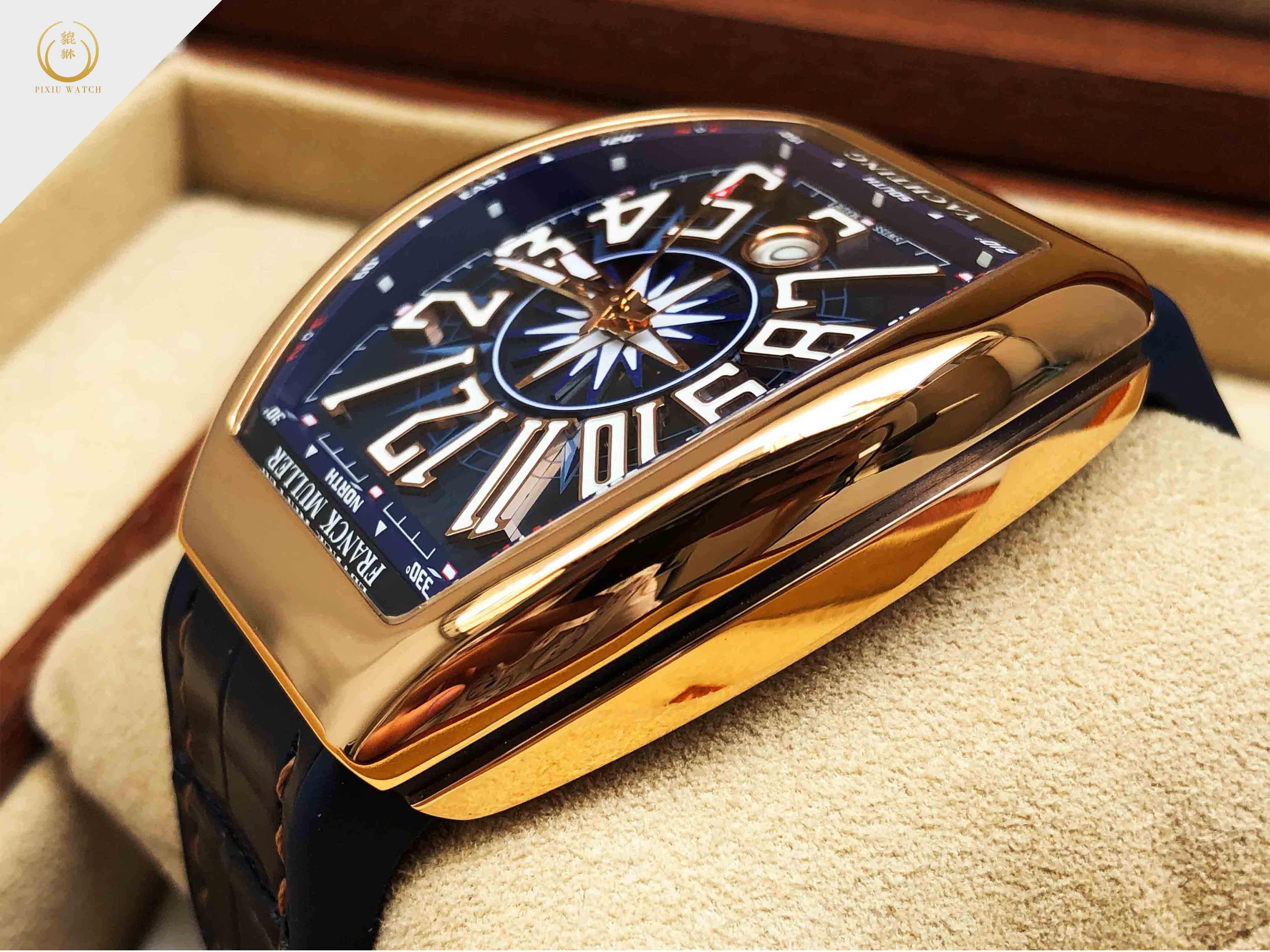 Franck Muller Vanguard Yachting Rose Gold.