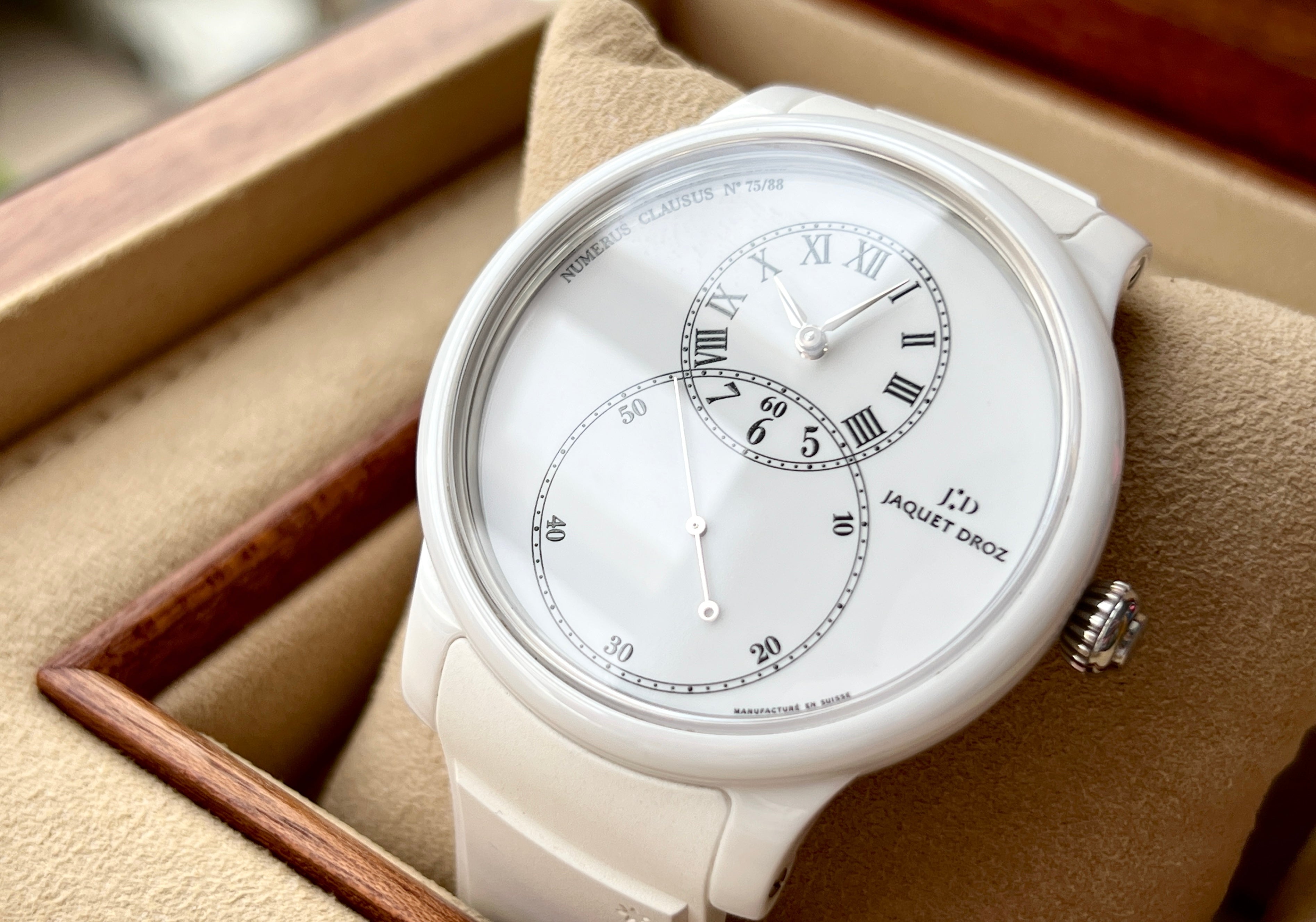 Jaquet Droz Grande Seconde White Ceramic Limited 88 Pcs.